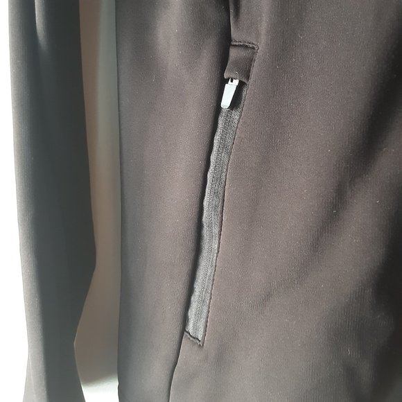 Persit New Black 1/4 Zip Pullover Fleece Lined Long Sleeve Shirt Thumbholes Lg - Picture 8 of 15